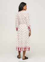 White Embroidered Folk Dress Pepe Jeans L20F2F149 Women - Image 4