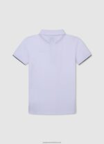 White Embroidered Logo Pique Polo Shirt Pepe Jeans L20F2F1661 Boy - Image 2