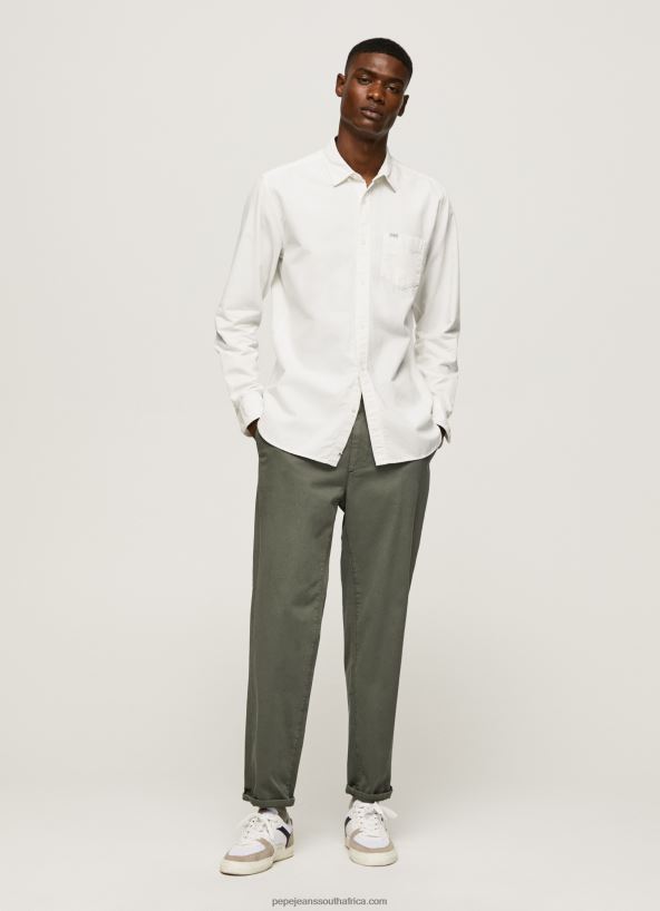 White Fabio Regular Fit Oxford Shirt Pepe Jeans L20F2F1031 Men - Image 2