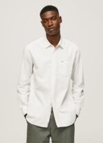 White Fabio Regular Fit Oxford Shirt Pepe Jeans L20F2F1031 Men
