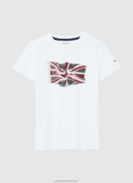 White Flag And Logo T-Shirt Pepe Jeans L20F2F1609 Boy