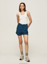 White Frilled Neckline T-Shirt Pepe Jeans L20F2F390 Women - Image 2