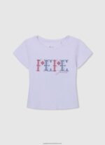 White Gaulle Embroidered Blouse Pepe Jeans L20F2F1423 Girl - Image 4