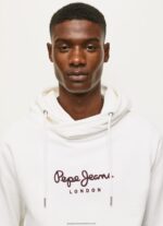 White High Density Logo Jumper Pepe Jeans L20F2F903 Men - Image 3
