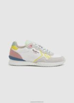 White Holland Mesh Running Sneakers Pepe Jeans L20F2F605 Women