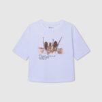 White Illustrations T-Shirt Pepe Jeans L20F2F1439 Girl