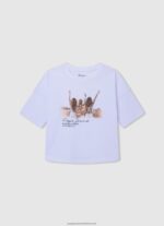 White Illustrations T-Shirt Pepe Jeans L20F2F1439 Girl