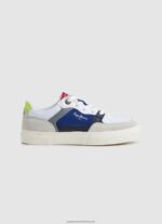 White Kenton Master Leather Sneakers Pepe Jeans L20F2F1526 Boy