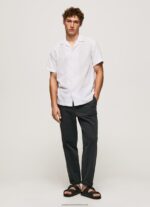 White Lastingham Short Sleeved Shirt Pepe Jeans L20F2F1060 Men