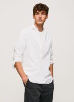 White Lawson Regular Fit Oxford Shirt Pepe Jeans L20F2F1044 Men