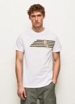 White Letters Logo T-Shirt Pepe Jeans L20F2F977 Men - Image 3