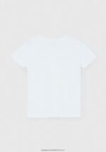 White Logo Basic T-Shirt Pepe Jeans L20F2F1607 Boy - Image 3