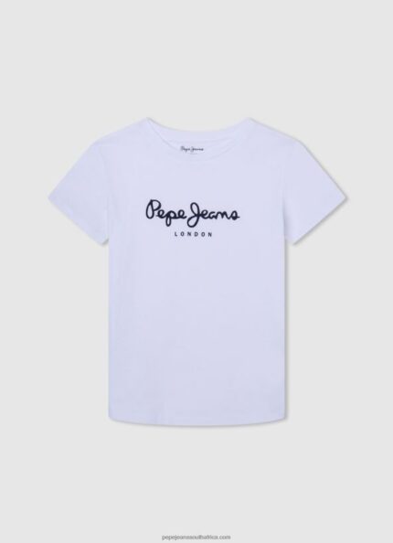 White Logo Basic T-Shirt Pepe Jeans L20F2F1607 Boy