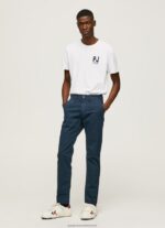 White Logo Print T-Shirt Pepe Jeans L20F2F953 Men - Image 2
