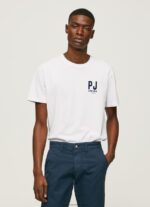 White Logo Print T-Shirt Pepe Jeans L20F2F953 Men - Image 3