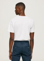 White Logo Print T-Shirt Pepe Jeans L20F2F953 Men - Image 4