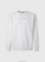 White Logo Printed Cotton Sweatshirt Pepe Jeans L20F2F897 Men - Image 5