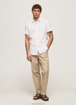 White Lothersdale Short Sleeved Shirt Pepe Jeans L20F2F1069 Men - Image 2