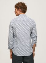 White Lou Slim Fit Poplin Shirt Pepe Jeans L20F2F1070 Men - Image 4