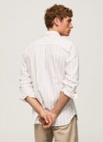 White Lynton Regular Fit Oxford Shirt Pepe Jeans L20F2F1034 Men - Image 4
