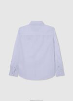 White Maldon Regular Fit Poplin Shirt Pepe Jeans L20F2F1662 Boy - Image 2