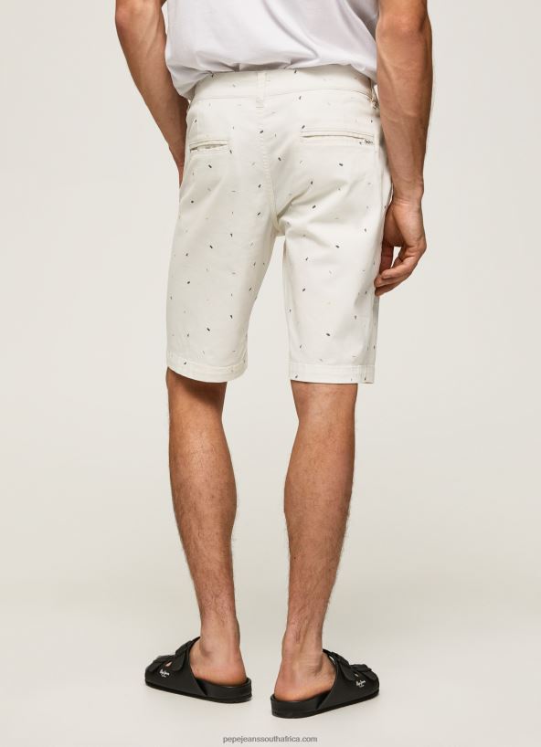 White Mc Queen Print Chino Shorts Pepe Jeans L20F2F1116 Men - Image 4