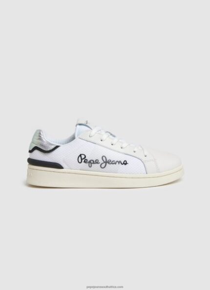White Milton Mesh Combined Sneakers Pepe Jeans L20F2F612 Women