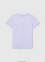 White Motorcycle Print T-Shirt Pepe Jeans L20F2F1644 Boy - Image 2