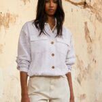White Openwork Cotton Jacket Pepe Jeans L20F2F142 Women