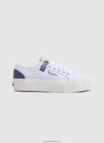 White Ottis Sun Platform Sneakers Pepe Jeans L20F2F608 Women