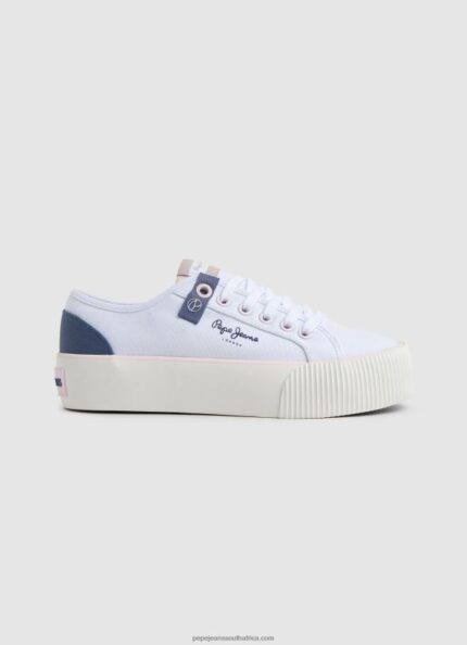 White Ottis Sun Platform Sneakers Pepe Jeans L20F2F608 Women