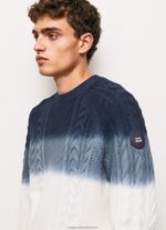 White Perseo Cable Knit Jersey Pepe Jeans L20F2F851 Men - Image 3