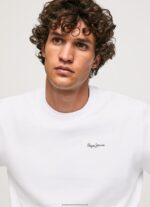 White Photo Print Jumper Pepe Jeans L20F2F867 Men - Image 4