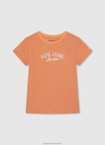 White Photo Print T-Shirt Pepe Jeans L20F2F1457 Girl - Image 5