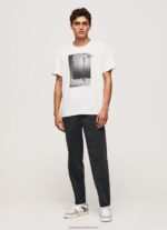 White Photo Print T-Shirt Pepe Jeans L20F2F958 Men - Image 2