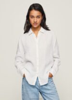 White Plain Regular Fit Shirt Pepe Jeans L20F2F333 Women - Image 2