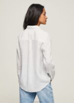 White Plain Regular Fit Shirt Pepe Jeans L20F2F333 Women - Image 4