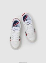 White Player Britt Leather Sneakers Pepe Jeans L20F2F1525 Boy - Image 2