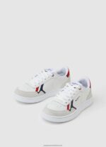 White Player Britt Leather Sneakers Pepe Jeans L20F2F1525 Boy - Image 3