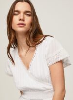 White Poete Embroidered Cotton Dress Pepe Jeans L20F2F165 Women - Image 3
