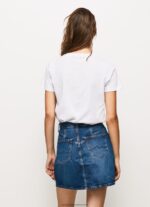 White Printed Logo Cotton T-Shirt Pepe Jeans L20F2F411 Women - Image 4