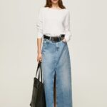White Relaxed Fit Boat Neck Jersey Pepe Jeans L20F2F256 Women