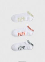 White Sandi 3-Pack Socks Pepe Jeans L20F2F561 Women
