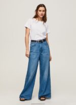White Short-Sleeved Cotton T-Shirt Pepe Jeans L20F2F420 Women - Image 2