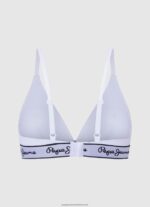 White Stretchy Cotton Bra Pepe Jeans L20F2F540 Women - Image 2