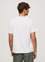 White Telephone Booth T-Shirt Pepe Jeans L20F2F984 Men - Image 4