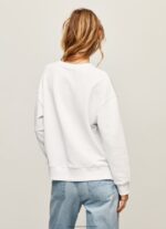 White Union Jack Cotton Jumper Pepe Jeans L20F2F266 Women - Image 4