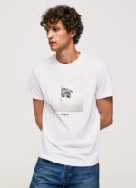 White Union Jack Flag Cotton T-Shirt Pepe Jeans L20F2F945 Men