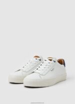 White Yogi Original Leather Sneakers Pepe Jeans L20F2F1186 Men - Image 4